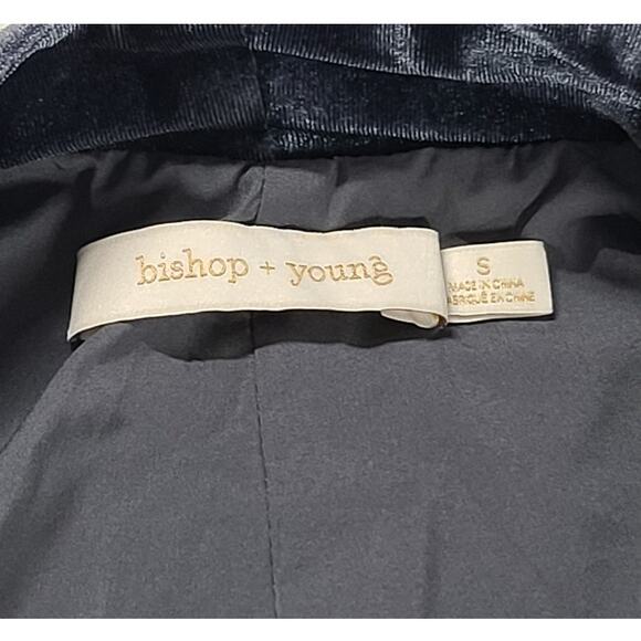 Bishop & Young Icon Blazer Velvet In Emerald Blue 3/4 sleeve Career Board room - Picture 11 of 13